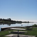 Riverside dining.