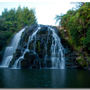 One of the waterfalls in the gorge
