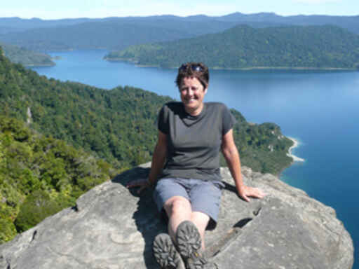 Anthea at Walkaremoana third day of hike