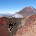 Into the depths of Red Crater - Tongariro Crossing