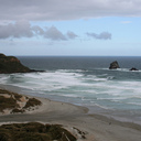 The beach at Sandfly Bay 