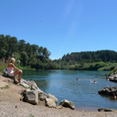 Warmth among the cold - Spa Park, Taupo