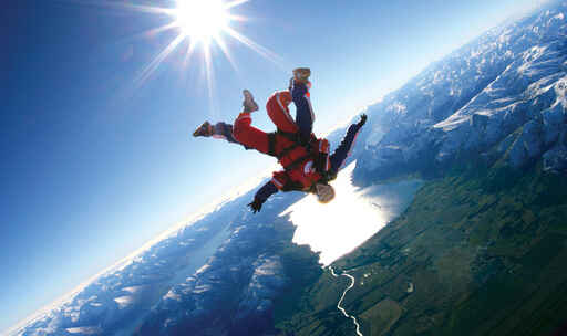 Upside Down - Skydive Lake Wanaka