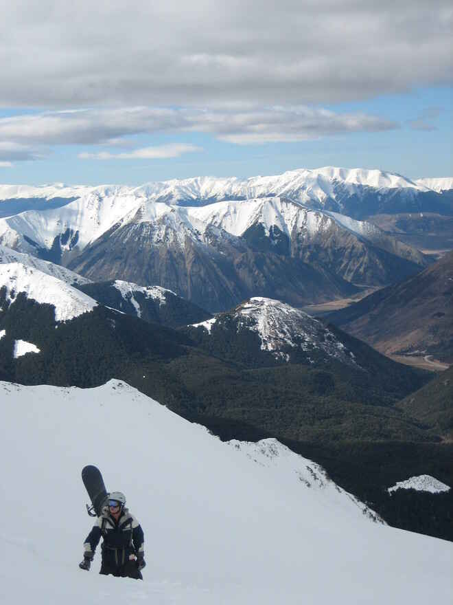 Hiking Mt Cheeseman - NZ Snow Tours