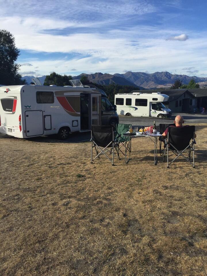 A guest enjoying the view