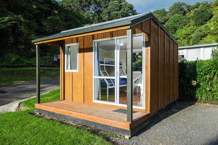 Standard Cabins are tidy & comfortable accommodation for couples or  backpackers.