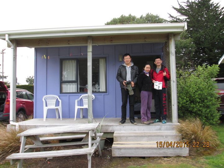 Chinese guests staying in Cabin B
