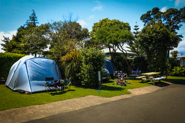 Private tent sites, powered